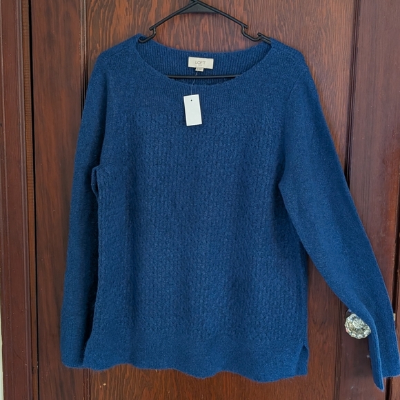 New With Tags Loft Outlet Blue Sweater Size XL - Picture 1 of 5